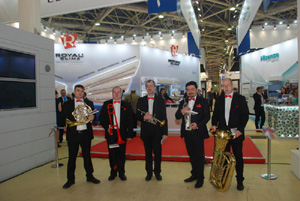 брасс квинтет на выставке